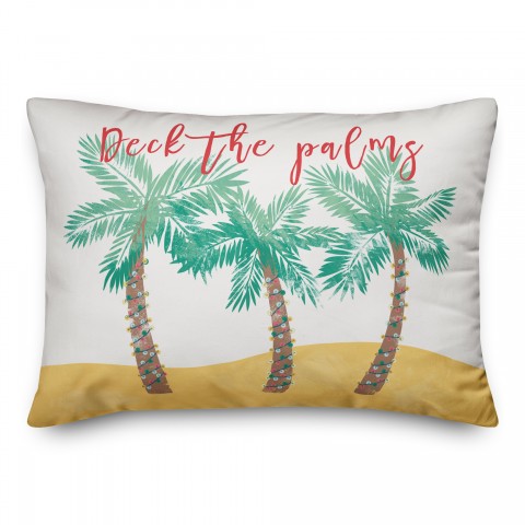 Deck the Palms Pillow