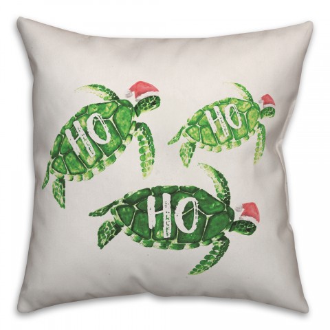 Ho Ho Ho Sea Turtles Pillow