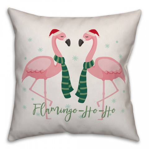Flamingo - Ho - Ho Pillow