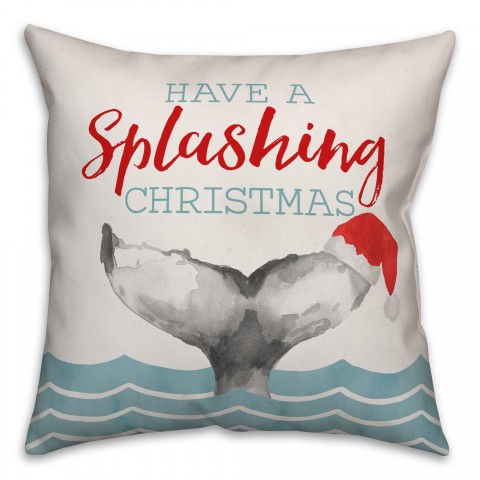 Splashing Christmas Pillow