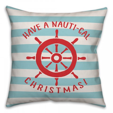 Nautical Christmas Pillow