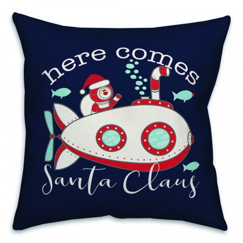 Submarine Santa Pillow