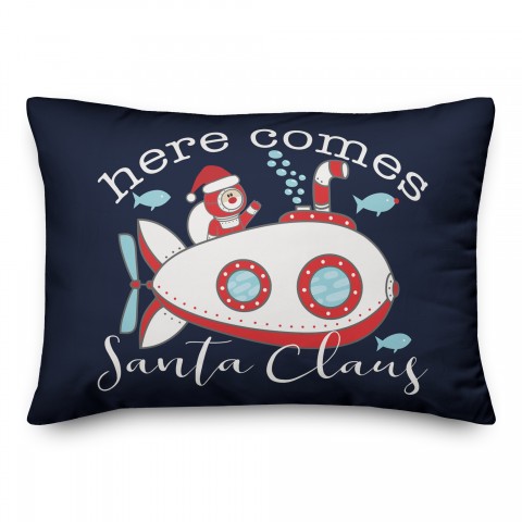 Santa Submarine Pillow