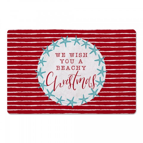 Starfish Wreath 27x18 Floor Mat