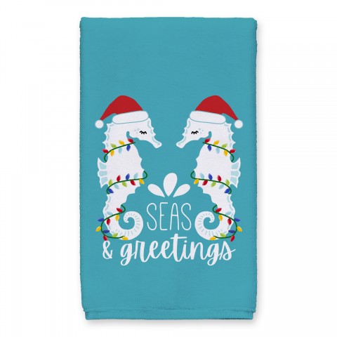 Seas and Greetings Seahorses 16x25 Towel