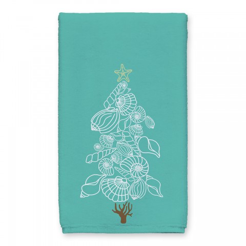 Sea Shell Christmas Tree 16x25 Towel