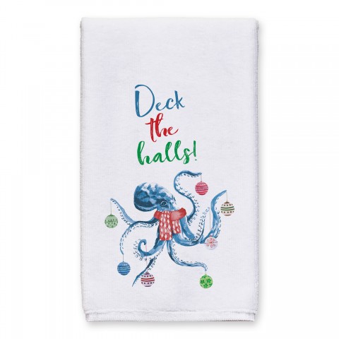 Octopus Christmas Tree 16x25 Towel