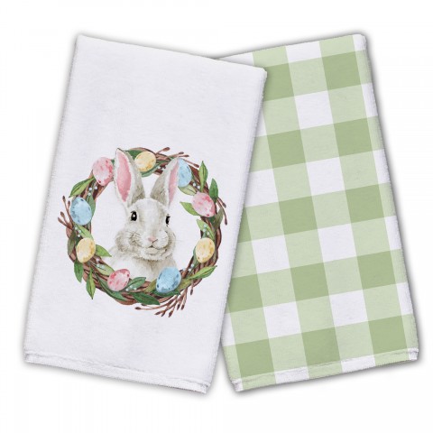 White Easter Egg Wreath  Textiles Collection