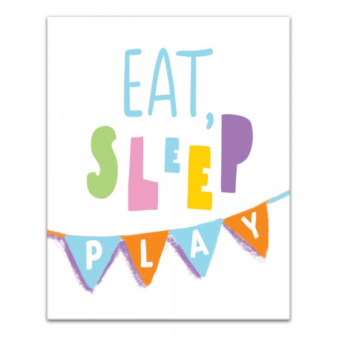 Eat, Sleep, Play Wall Art