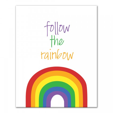 Follow The Rainbow Wall Art