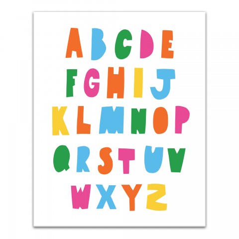 Colorful Kids ABC Wall Art