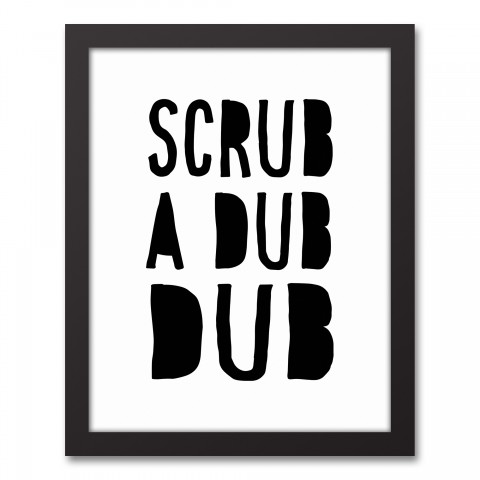 Scrub A Dub Dub Wall Art