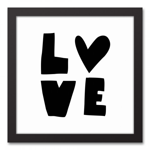 Black and White Love Wall Art