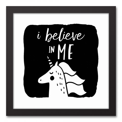 I Believe In Me Unicorn Wall Art