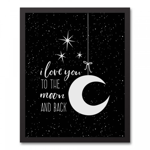 I Love You To The Moon Wall Art
