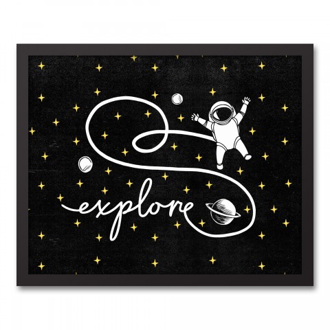 Explore Space Astronaut Wall Art