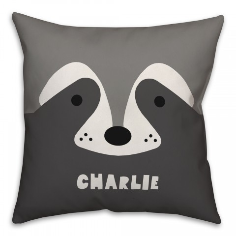 Raccoon Face Friend Pillow