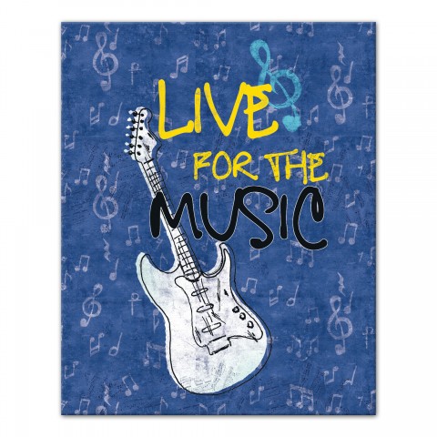 Live For Music  Wall Art