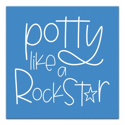 Potty Like A Rockstar Wall Art