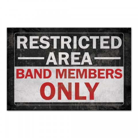 Band Members Only Wall Art