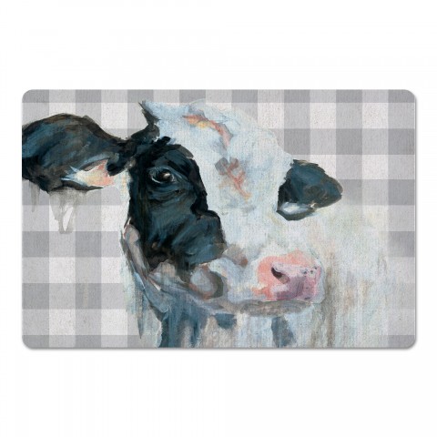 Soft Buffalo Check Cow 27x18 Floor Mat