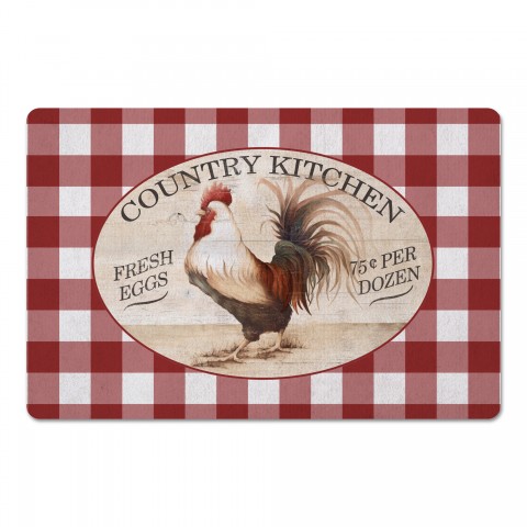 Red Country Chicken 27x18 Floor Mat