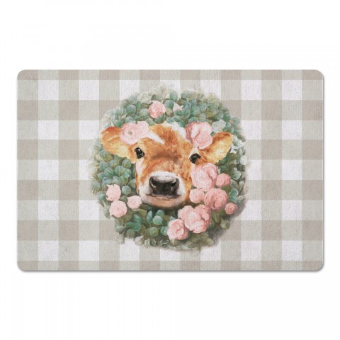 Cow Wreath 27x18 Floor Mat