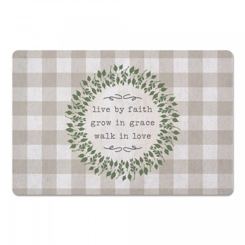Live By Faith 27x18 Floor Mat