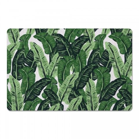 Shades of Green Palm Leaves 27x18 Floor Mat