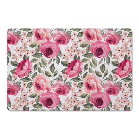 Floral Vector Patterned  27x18 Floor Mat