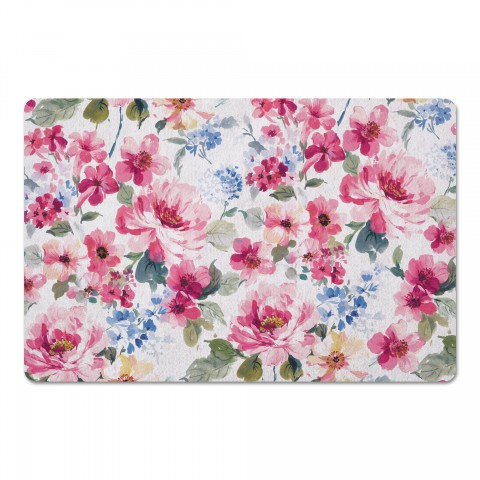 Pink Peonies 27x18 Floor Mat