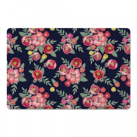 Painted Flowers 27x18 Floor Mat