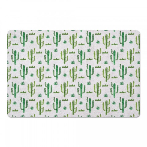 Small Watercolor Cactus 27x18 Floor Mat