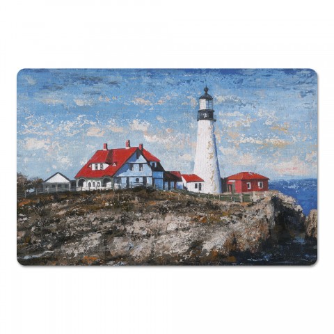 Rocky Lighthouse 27x18 Floor Mat