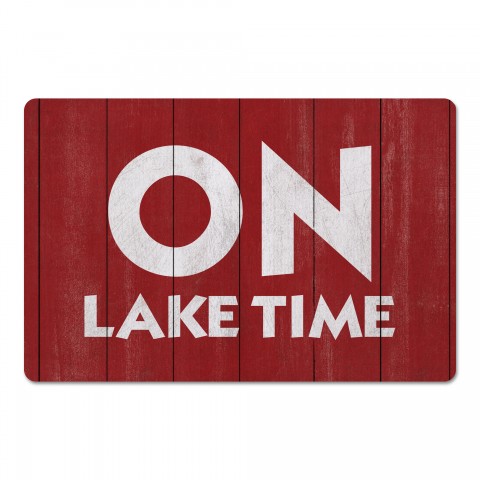 On Lake Time 27x18 Floor Mat