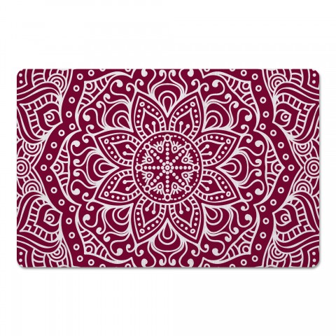 Maroon Baha Medallion 27x18 Floor Mat