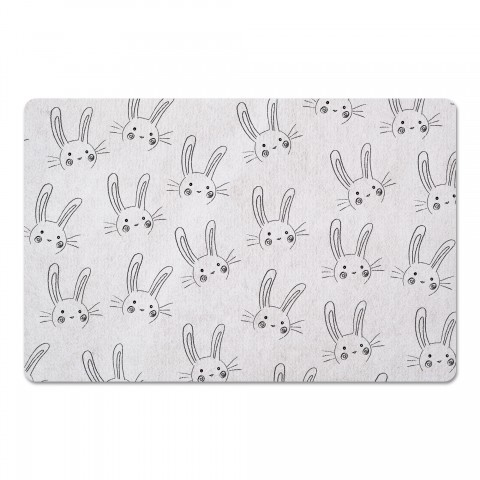 Chalk Bunnies 27x18 Floor Mat