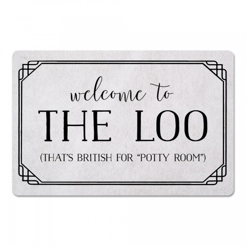 Welcome To The Loo 27x18 Floor Mat