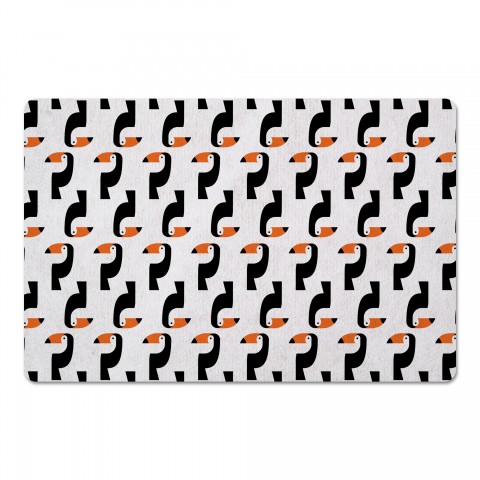 Retro Toucans 27x18 Floor Mat