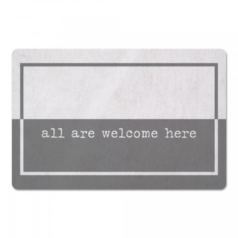 All Are Welcome Here 27x18 Floor Mat