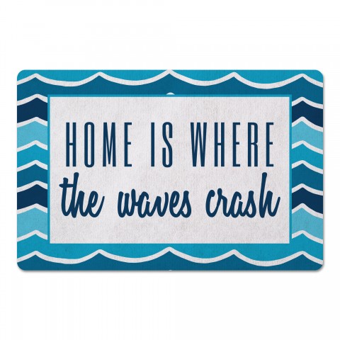 Blue Home Waves 27x18 Floor Mat
