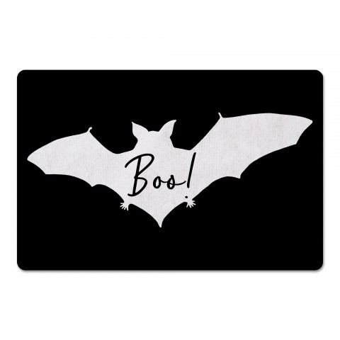 Black Boo Bat 27x18 Floor Mat