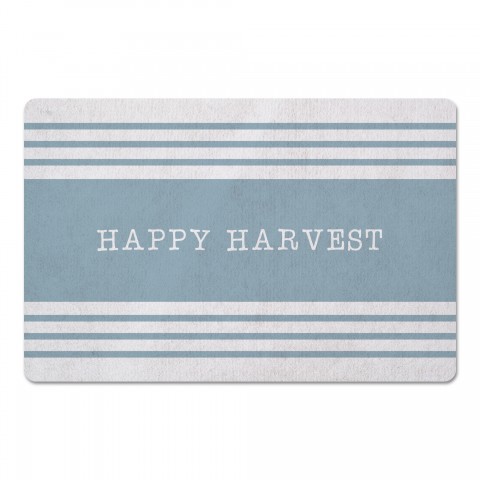 Blue Happy Harvest 27x18 Floor Mat
