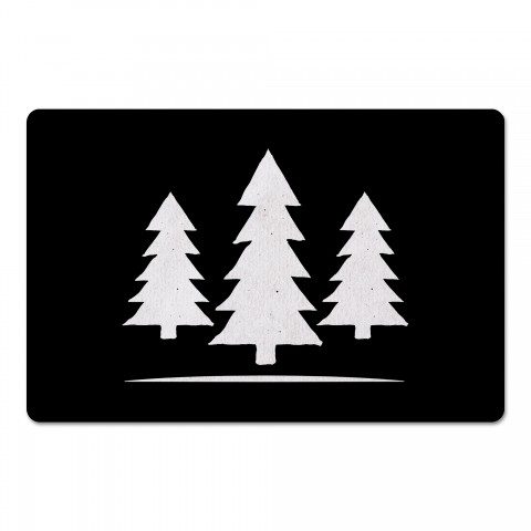 Three White Trees 27x18 Floor Mat
