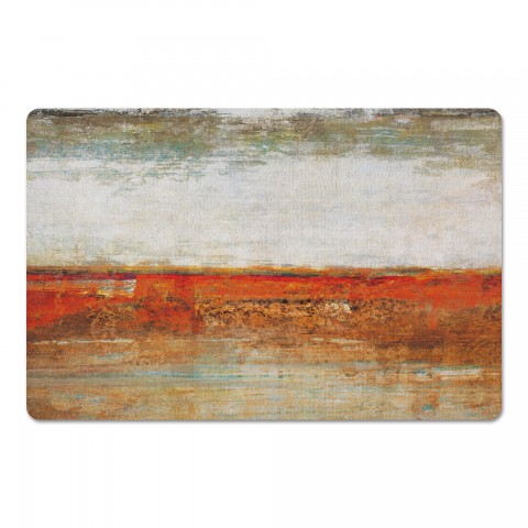 Orange Painted Horizon 27x18 Floor Mat
