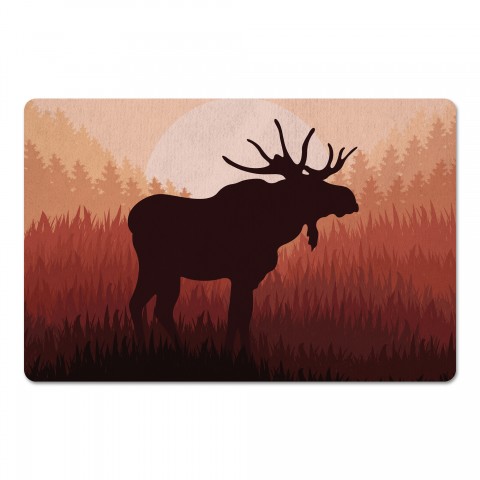 Coral Moose Horizon 27x18 Floor Mat