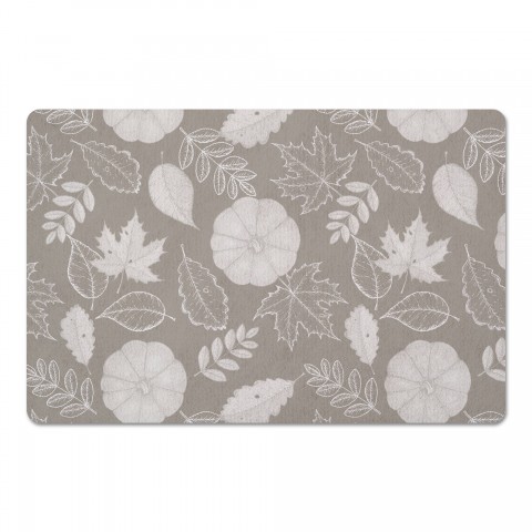 Gray Pumpkins 27x18 Floor Mat