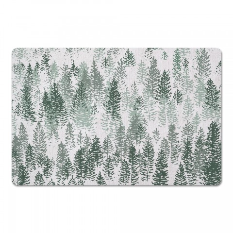 Foggy Evergreens 27x18 Floor Mat