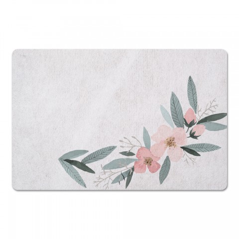 Pastel Flowers 27x18 Floor Mat