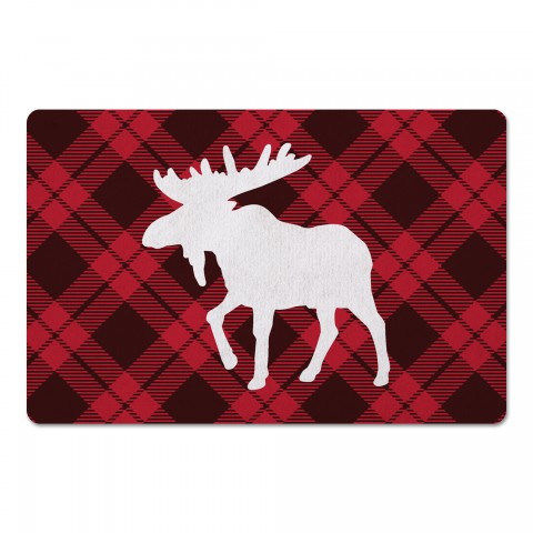 Plaid Moose 27x18 Floor Mat